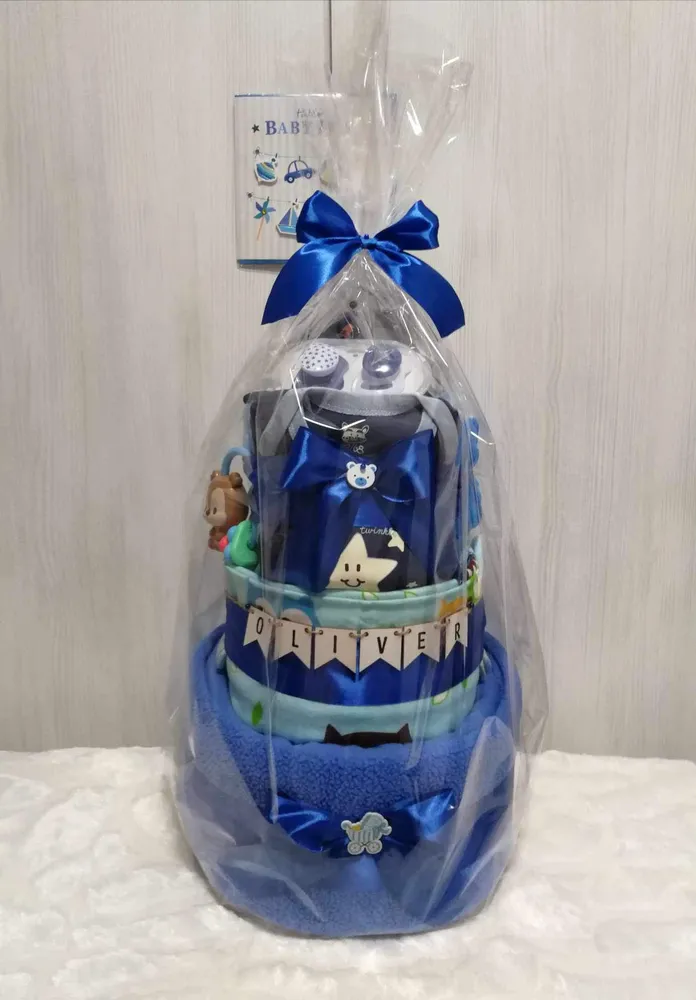 PLENKOVÝ TŘÍPATROVÝ DORT MODRÝ 8