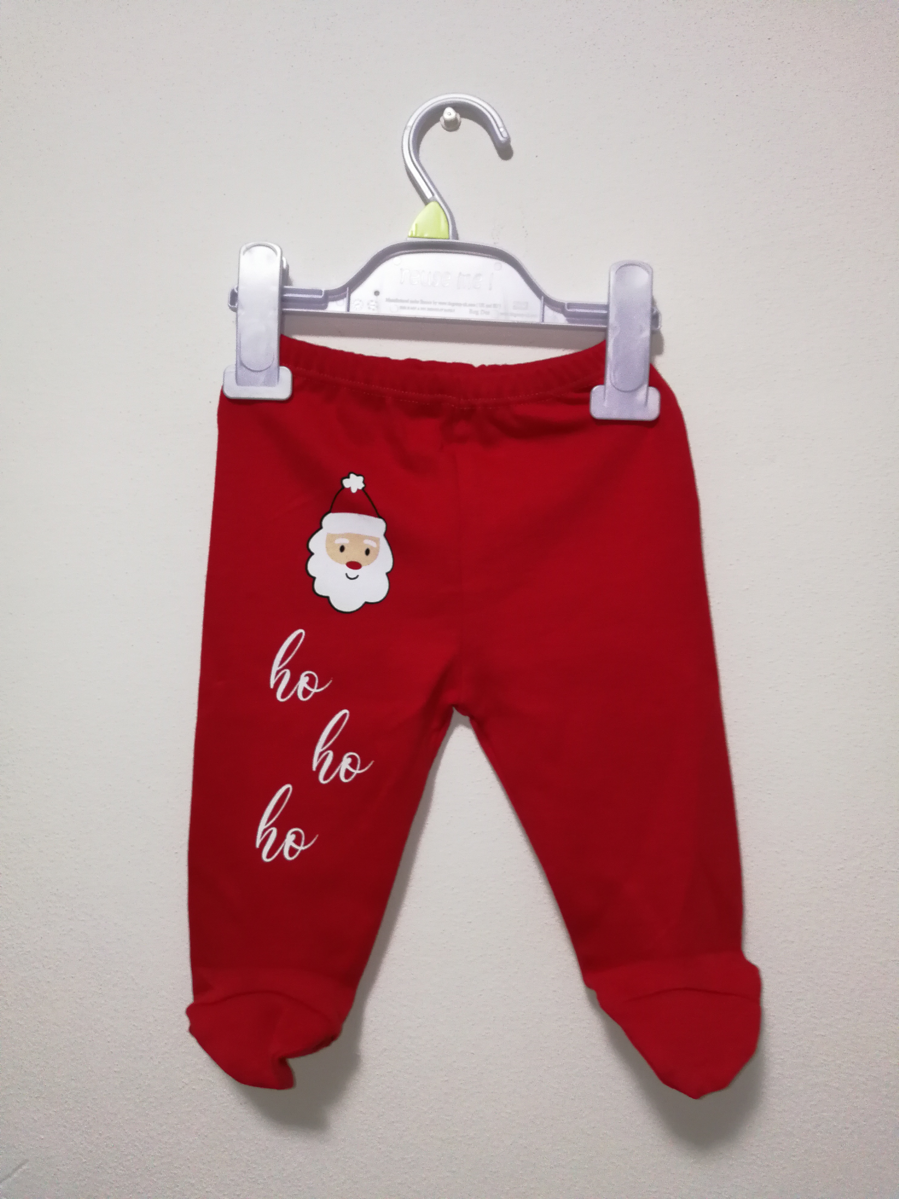 Kojenecké vánoční póludupačky 3 kusy 0-3 mes