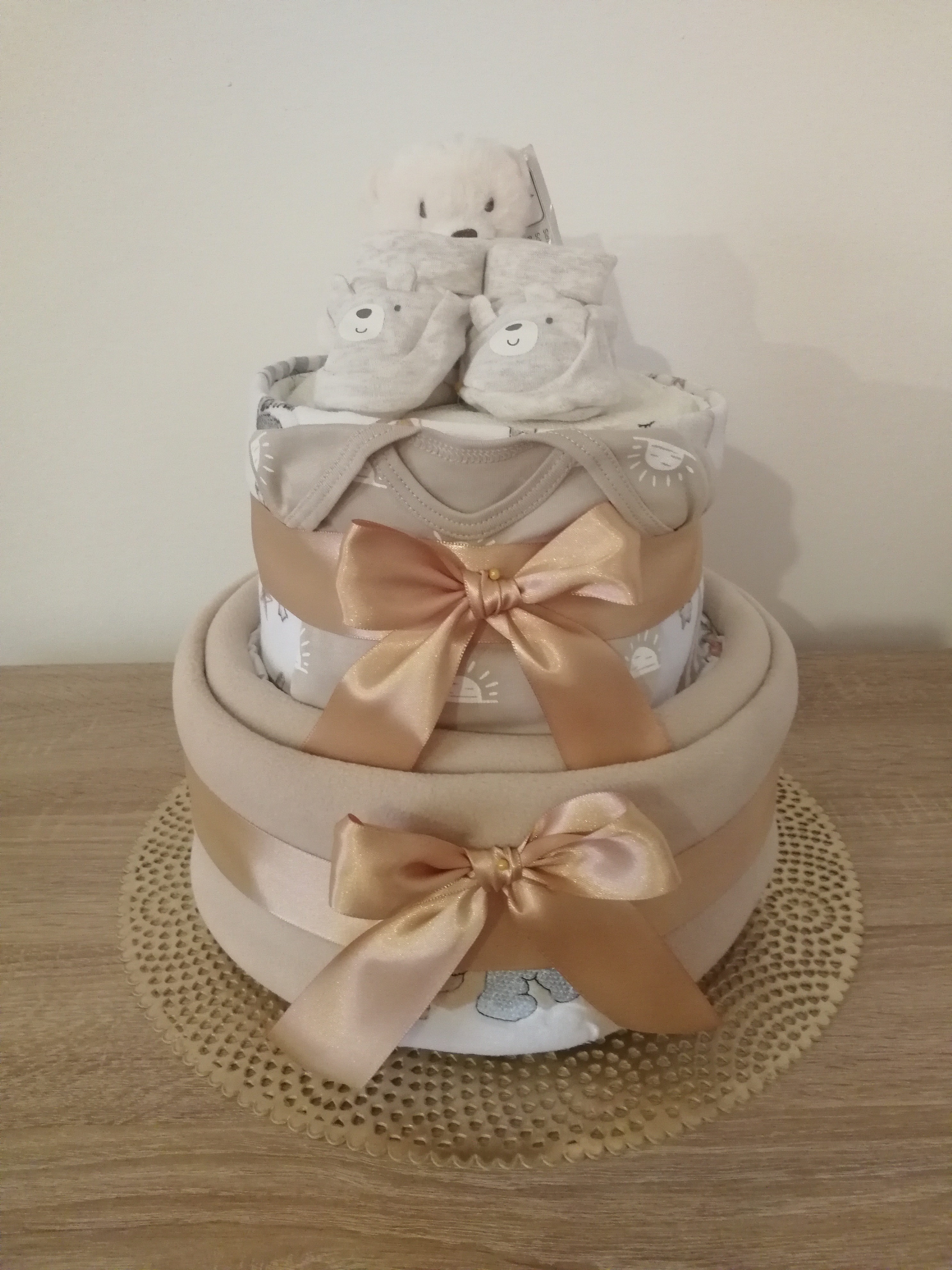 Plenkový dvoupatrový dort neutrální 3