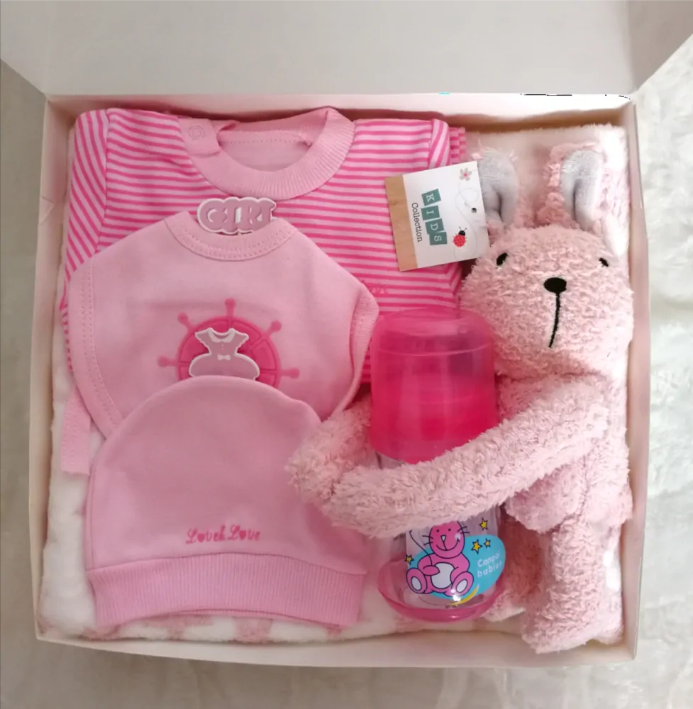 DÁRKOVÝ BOX RŮŽOVÝ, 0-3 mes