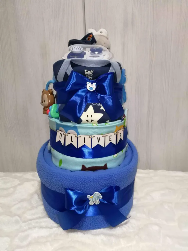 PLENKOVÝ TŘÍPATROVÝ DORT MODRÝ 8