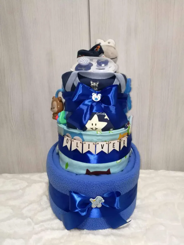 PLENKOVÝ TŘÍPATROVÝ DORT MODRÝ 8