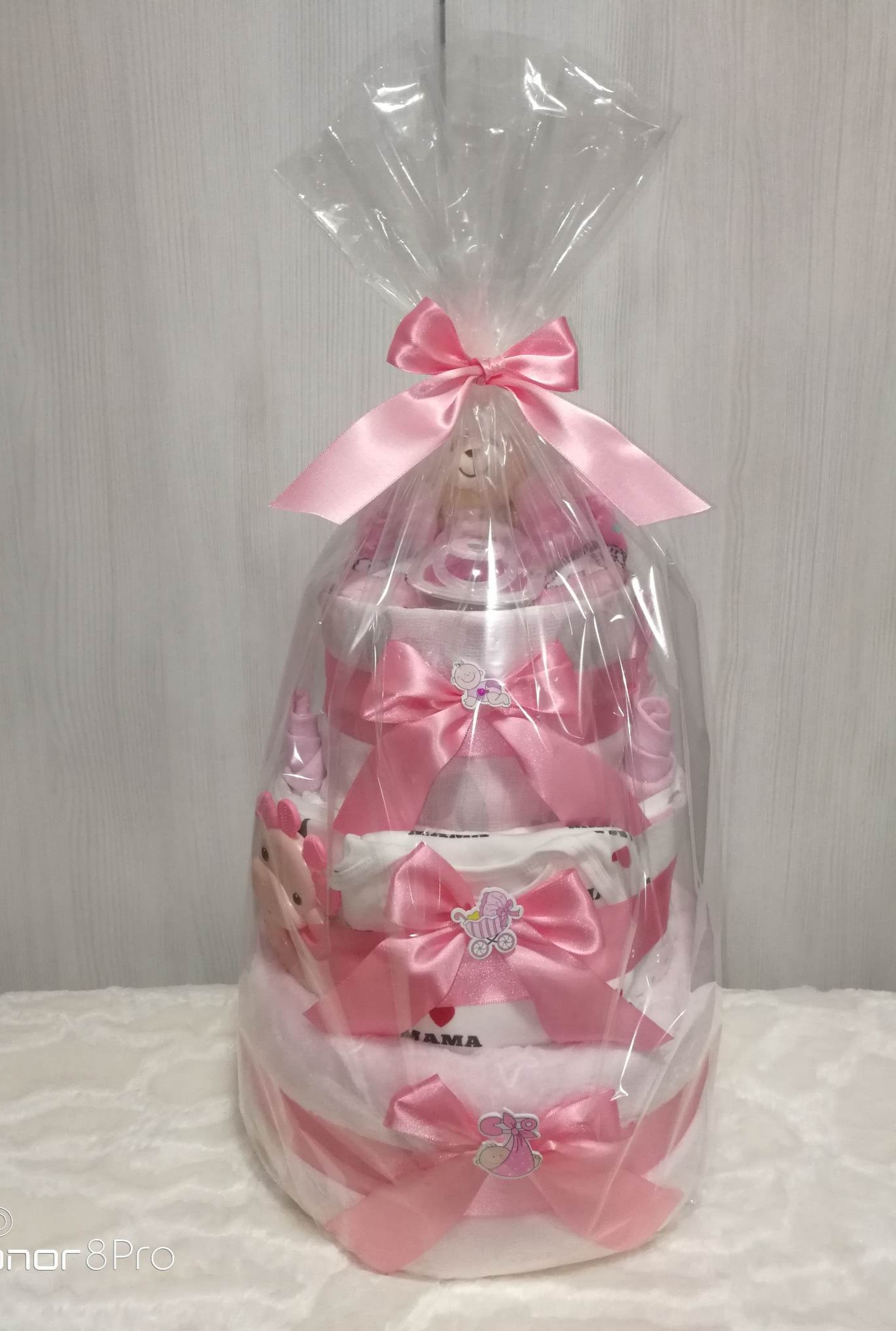 PLENKOVÝ TŘIPATROVÝ DORT  RŮŽOVÝ 